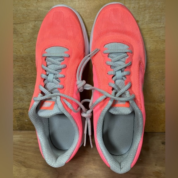 Nike Revolution 3 Womens Sz 8.5 (7Y) Running Shoes Sneakers Lava Glow 859602-600 - Picture 6 of 8